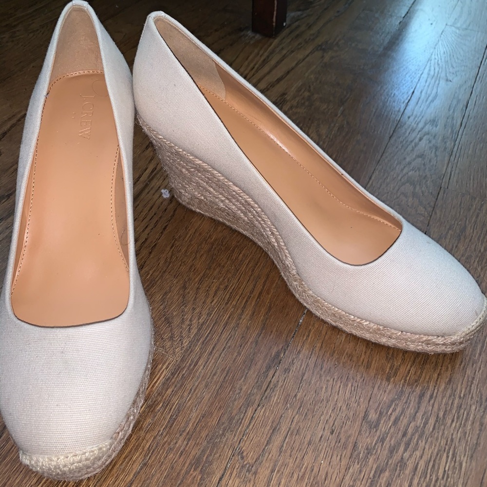 J. Crew Seville Wedge Espadrilles- NEW NO BOX